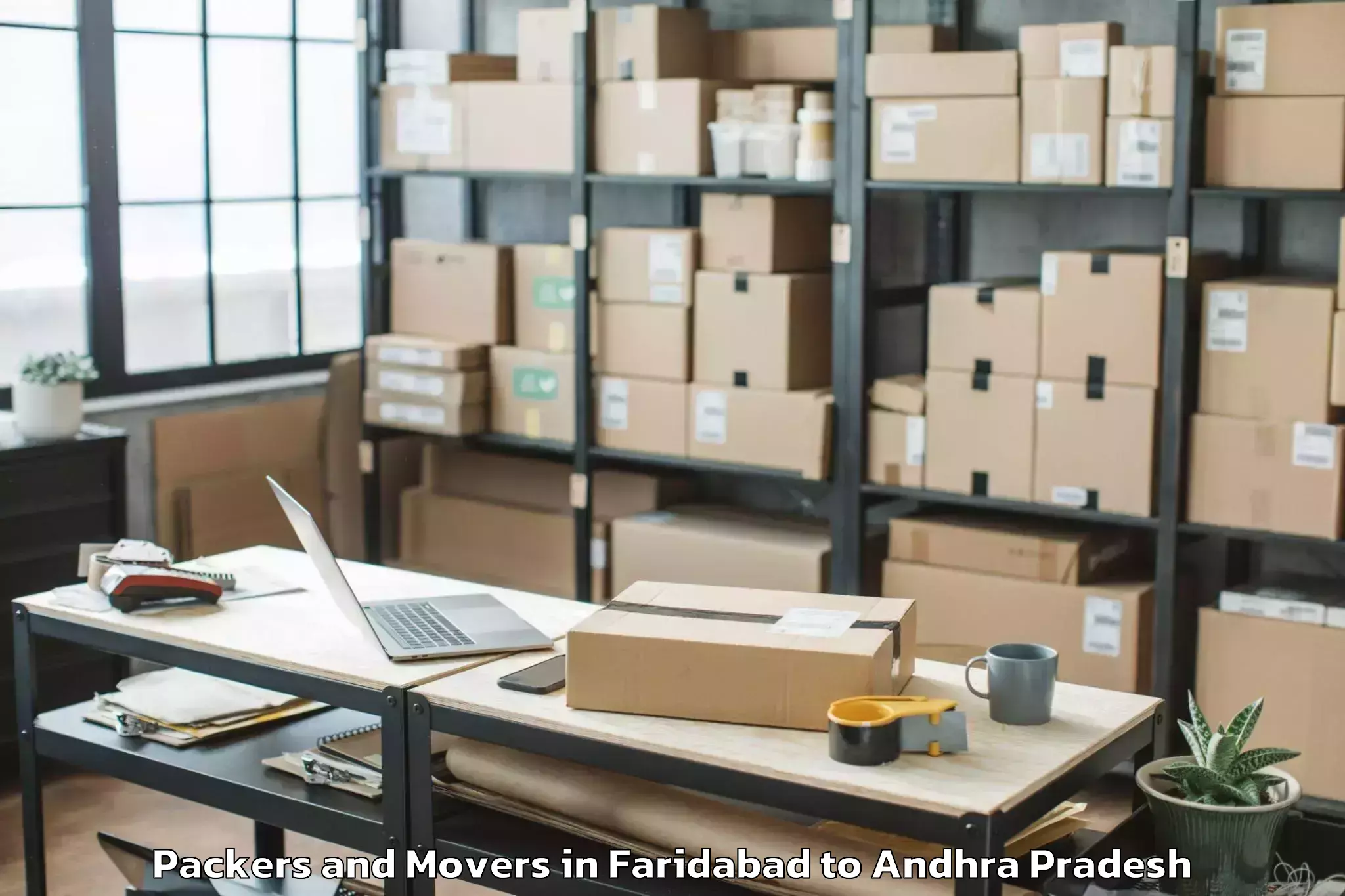 Faridabad to Prathipadu Packers And Movers Booking